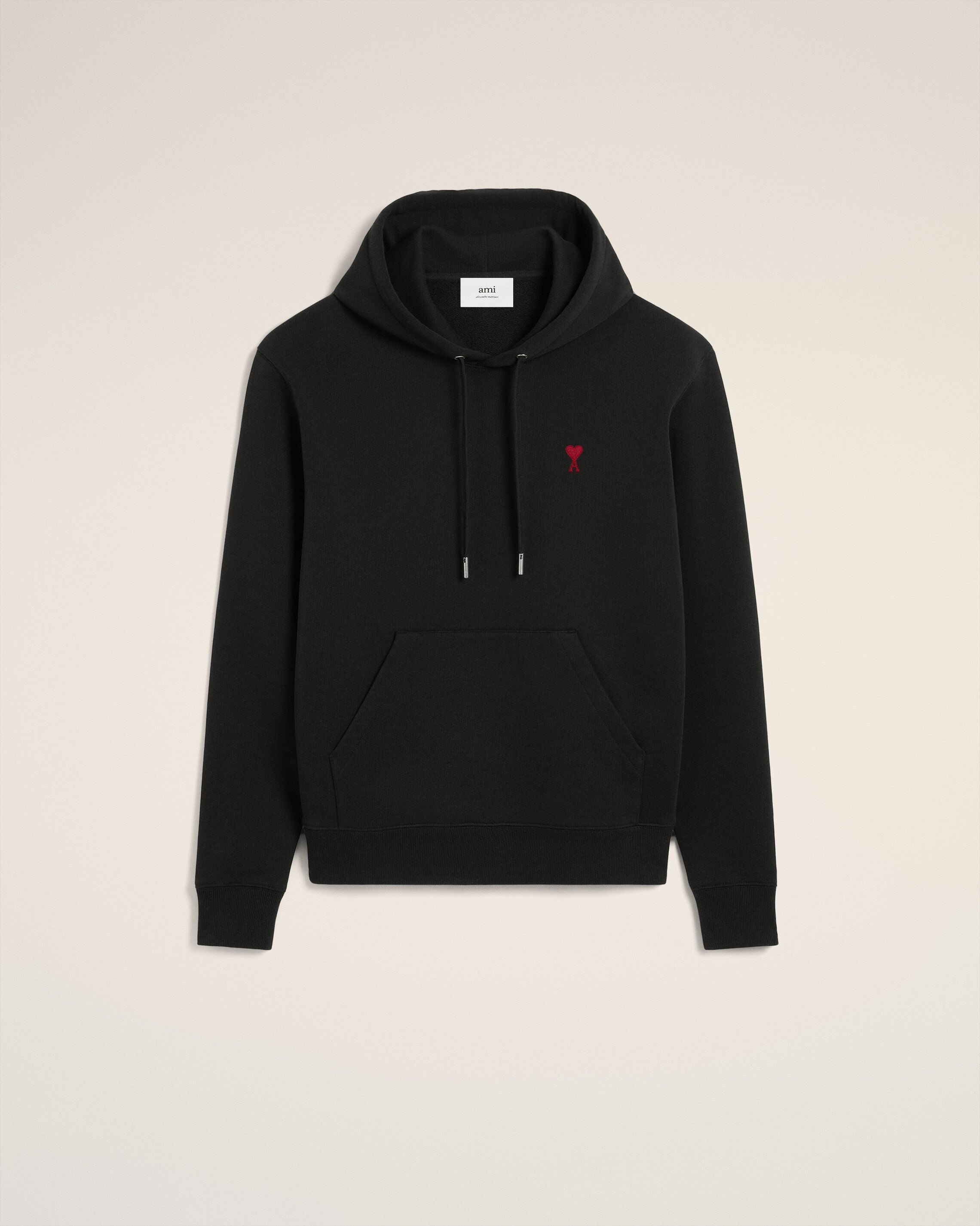 Hoodie Noir Ami de Coeur En Coton