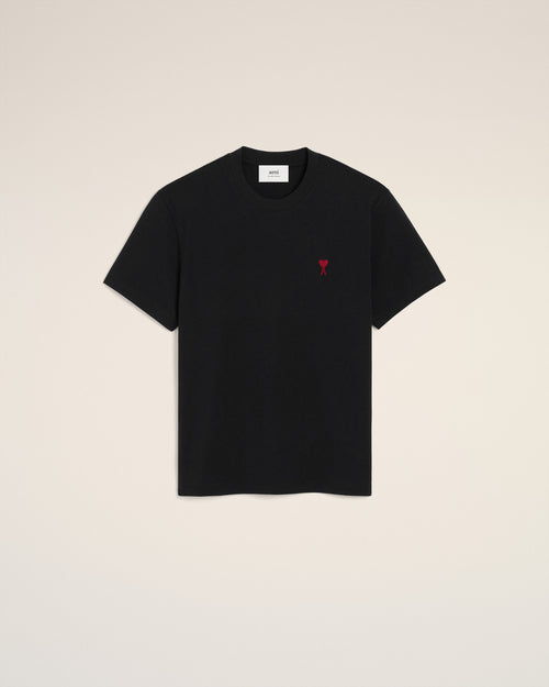 T-Shirt Noir Ami de Coeur En Coton