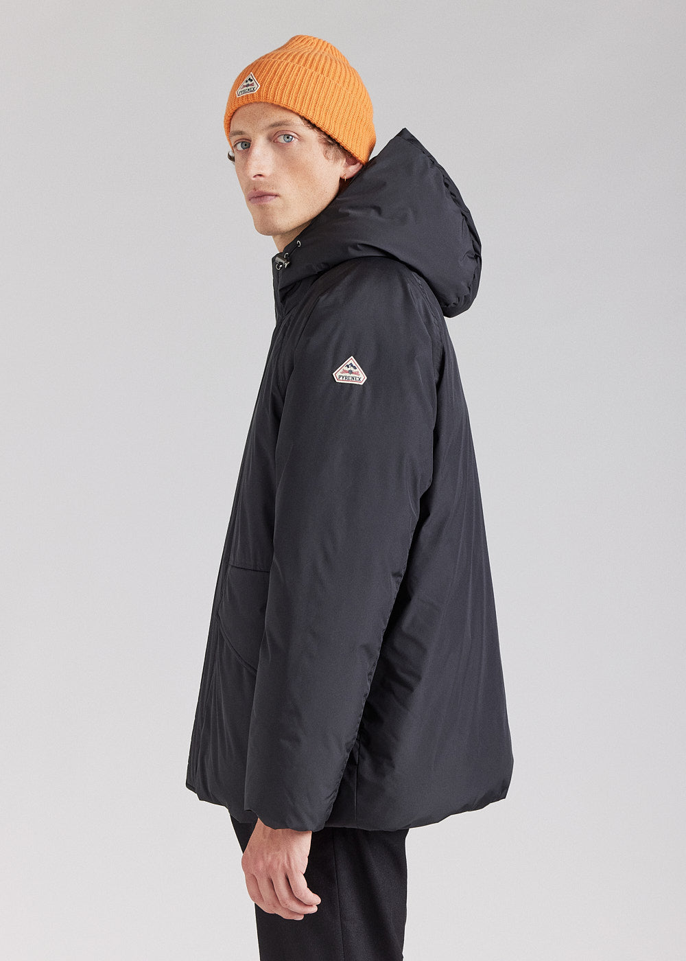 Parka courte homme Pyrenex Covert en duvet naturel Black