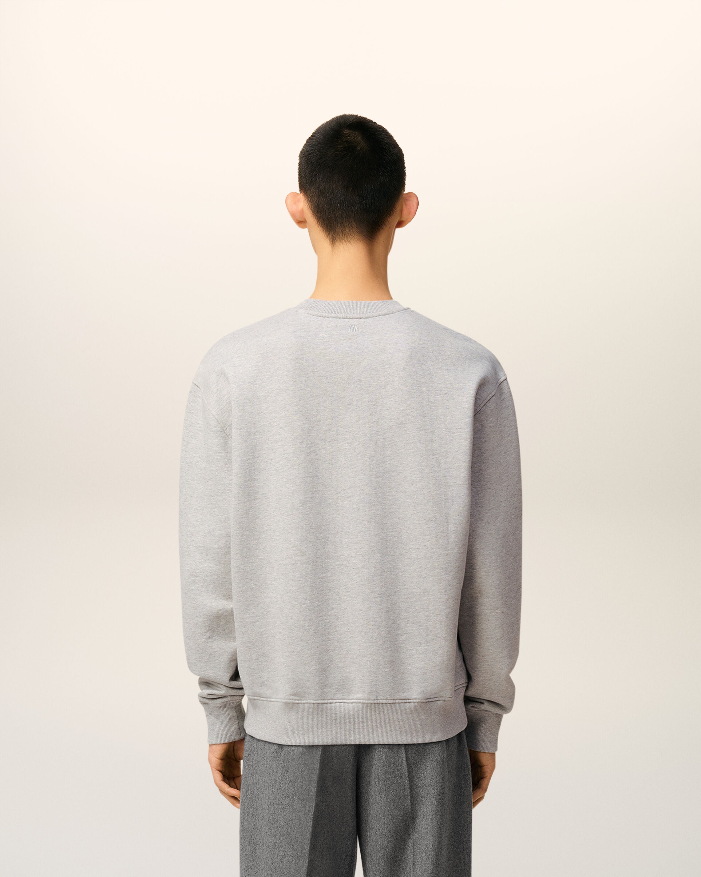 Sweatshirt Gris Ami De Coeur En Coton