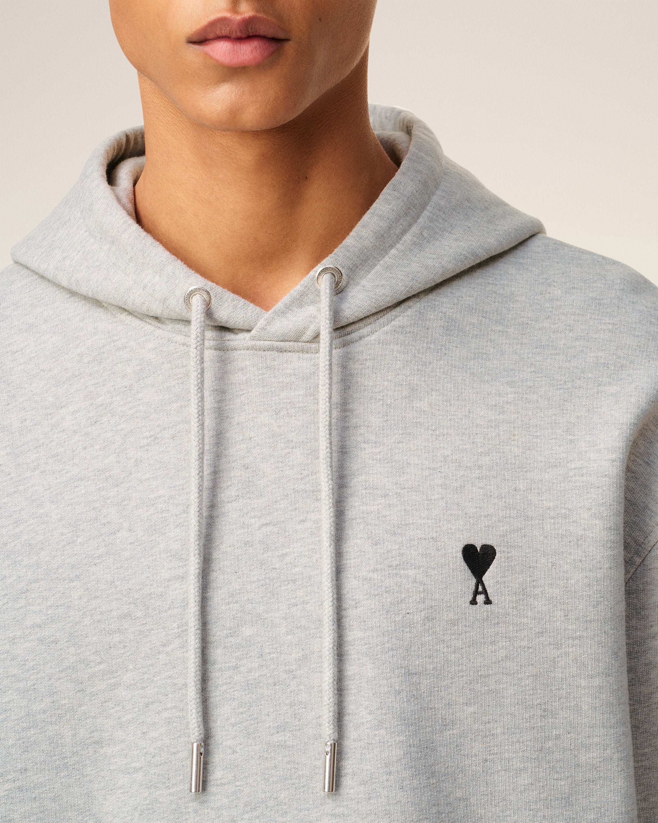 Hoodie Gris Ami De Coeur En Coton