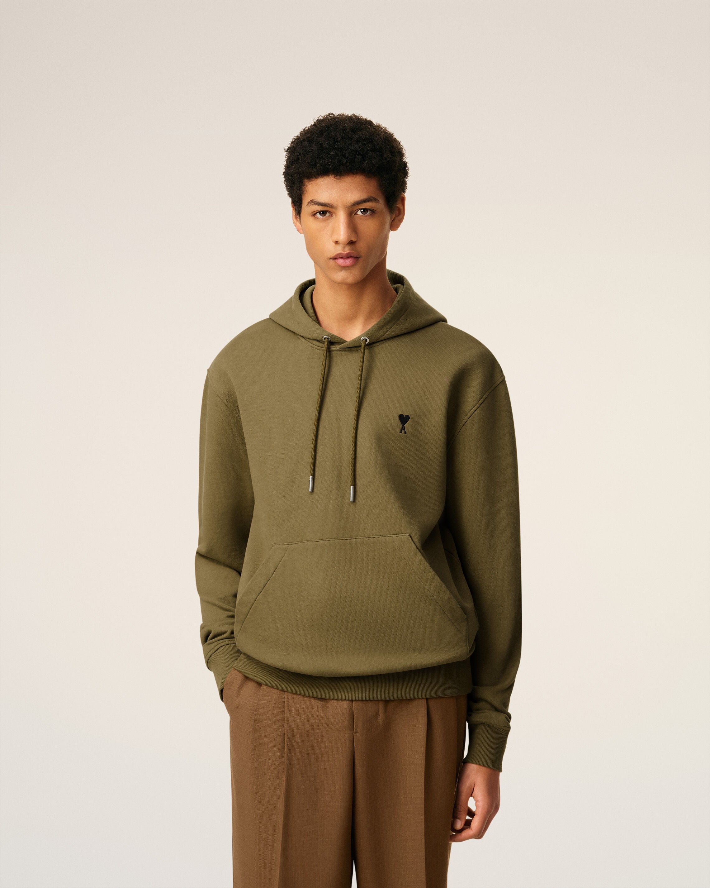 Hoodie Vert Ami De Coeur En Coton