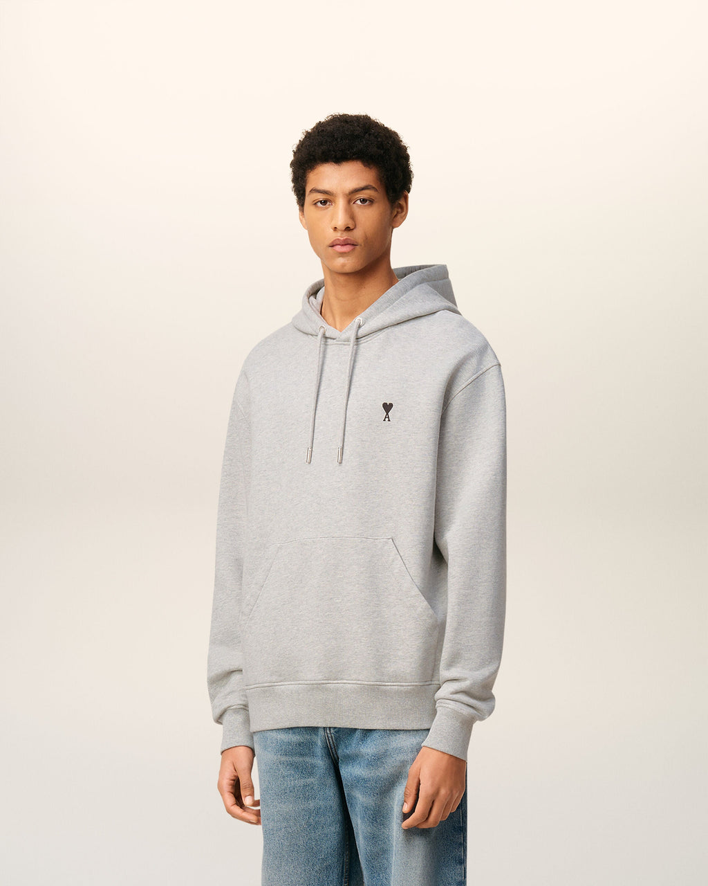 Hoodie Gris Ami De Coeur En Coton