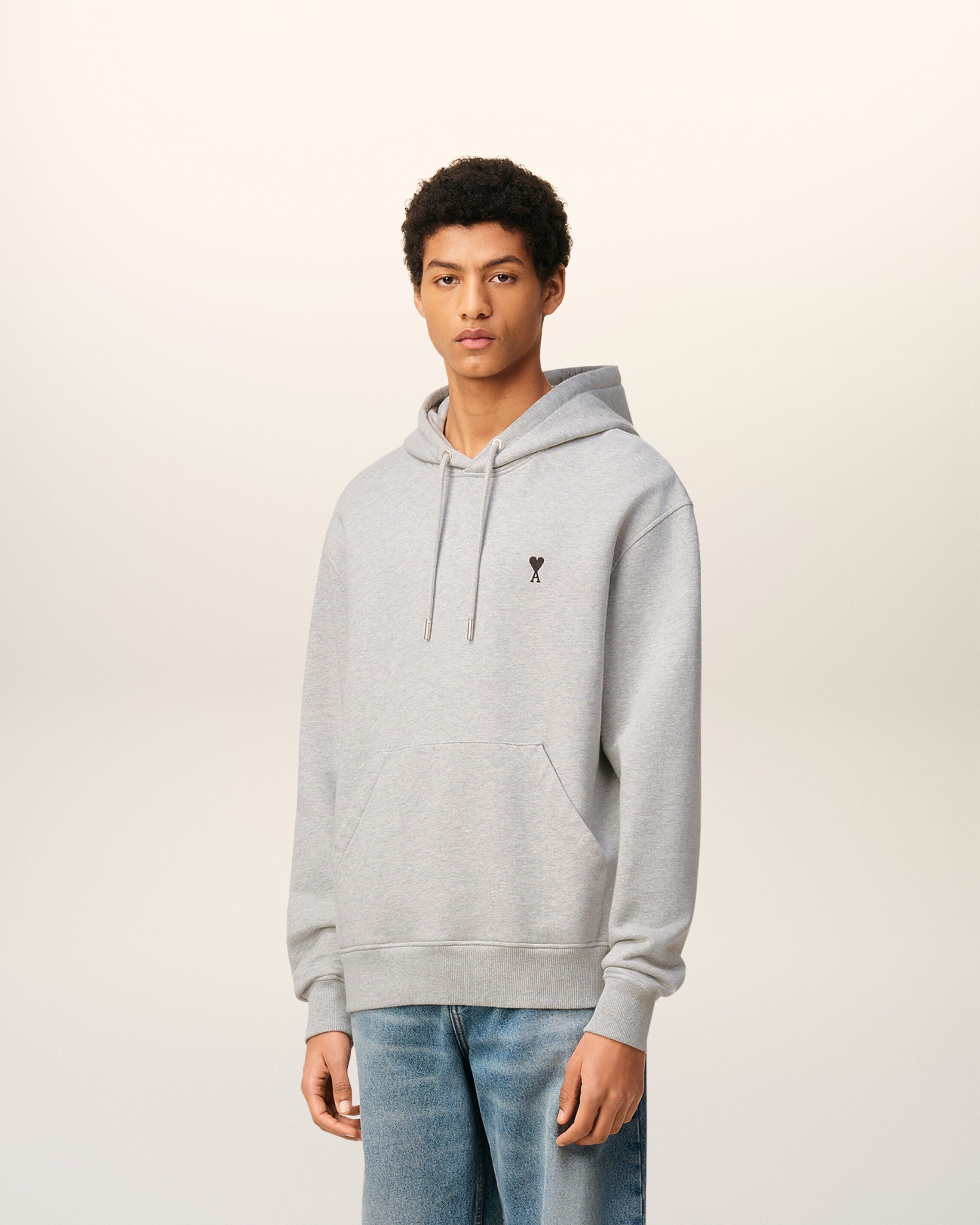 Hoodie Gris Ami De Coeur En Coton