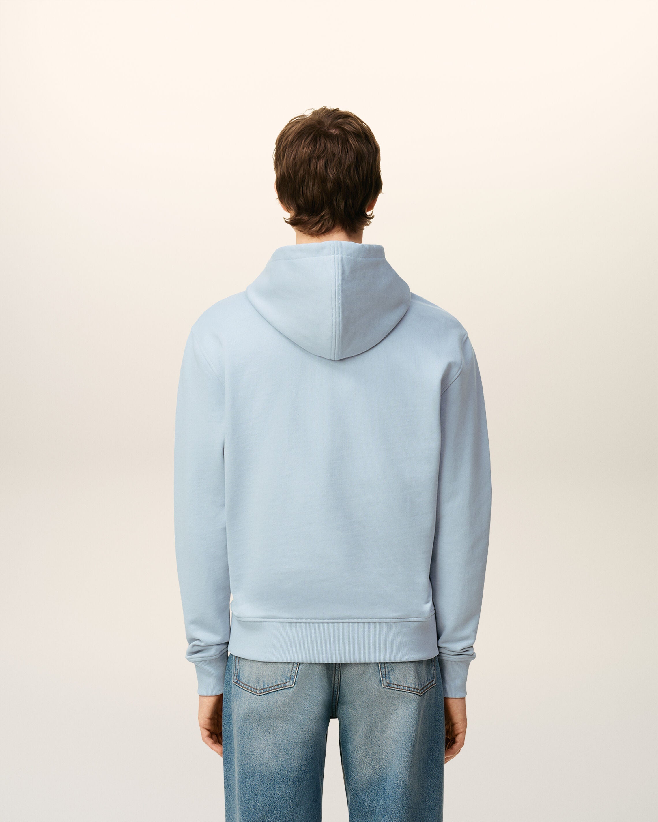 Hoodie Bleu Zippé Ami De Coeur En Coton