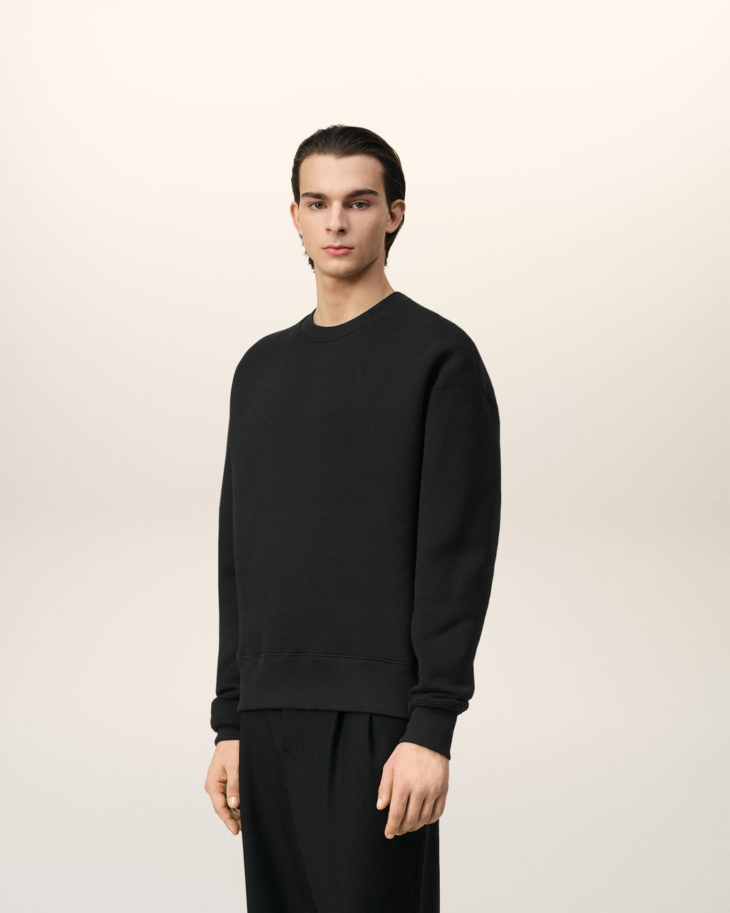 Sweatshirt Noir Ami de Coeur En Coton