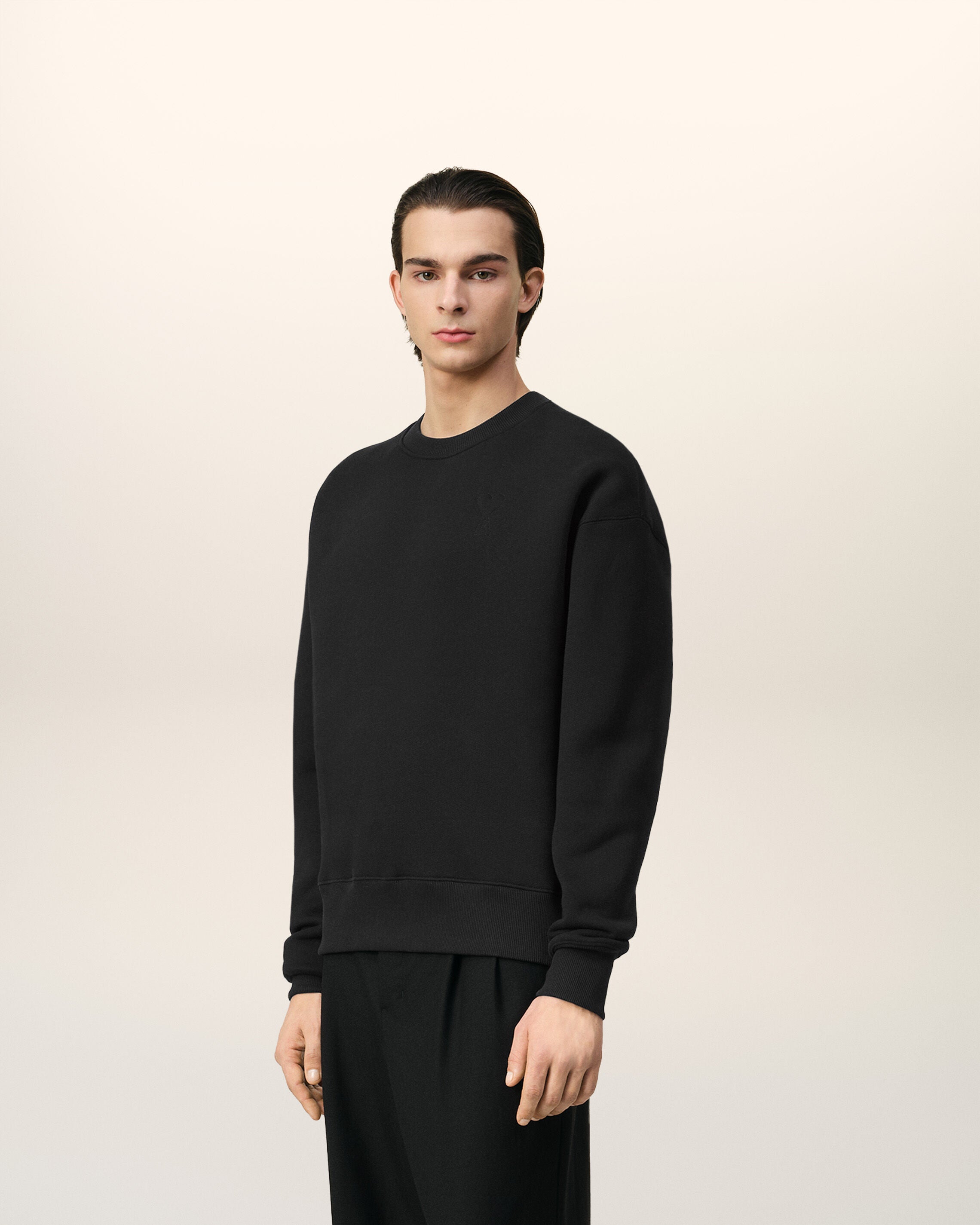 Sweatshirt Noir Ami de Coeur En Coton