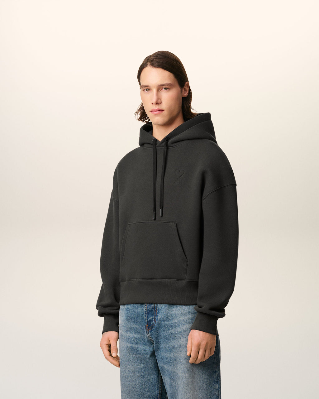 Hoodie Noir Ami De Coeur En Coton