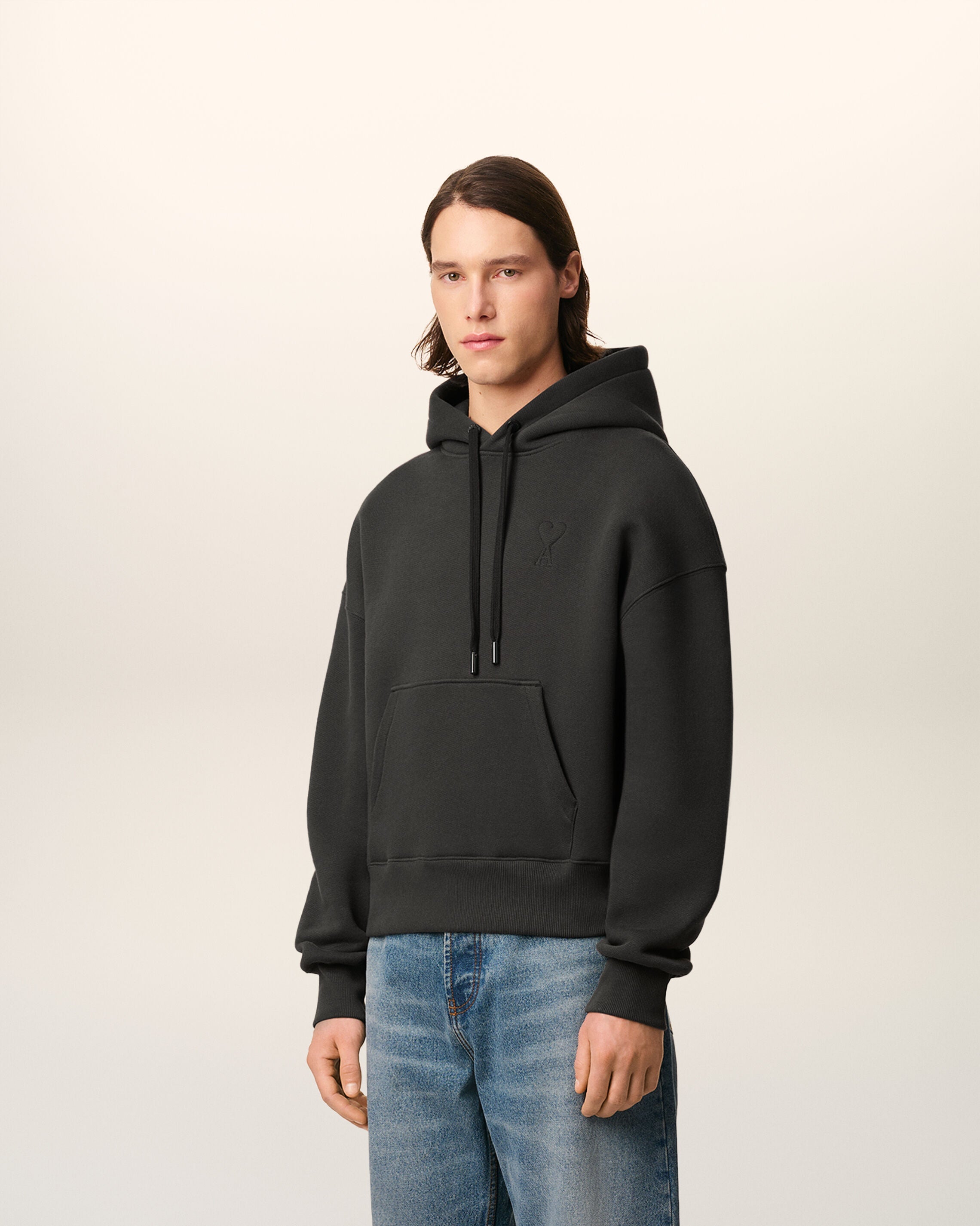 Hoodie Noir Ami De Coeur En Coton