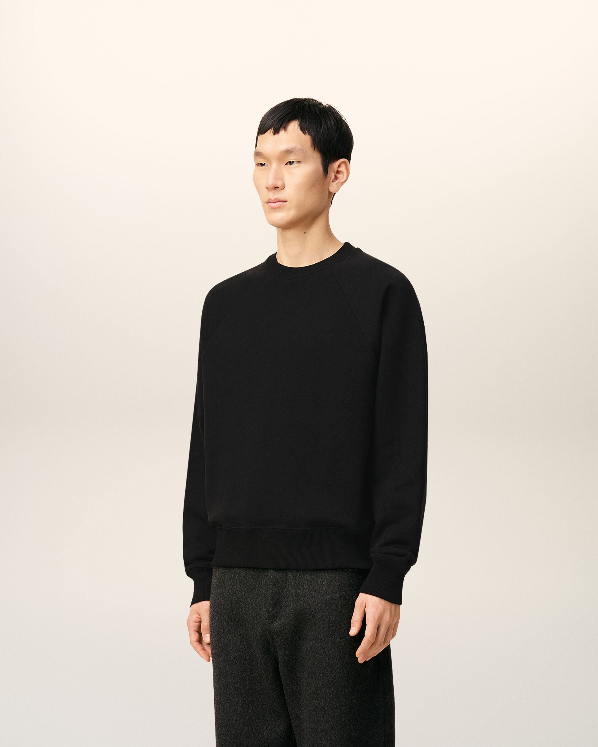Sweatshirt Noir Ami De Coeur En Coton