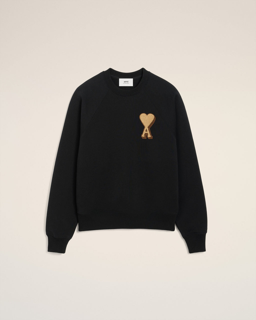 Sweatshirt Noir Ami de Coeur En Coton