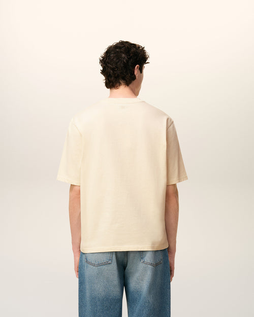 T-shirt Blanc Ami De Coeur En Coton