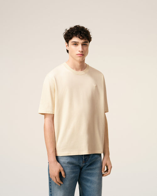 T-shirt Blanc Ami De Coeur En Coton