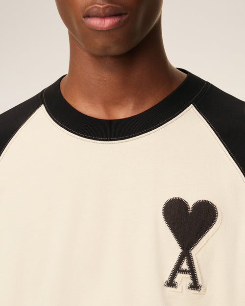 T-shirt Blanc Manches Courtes Ami De Coeur En Coton