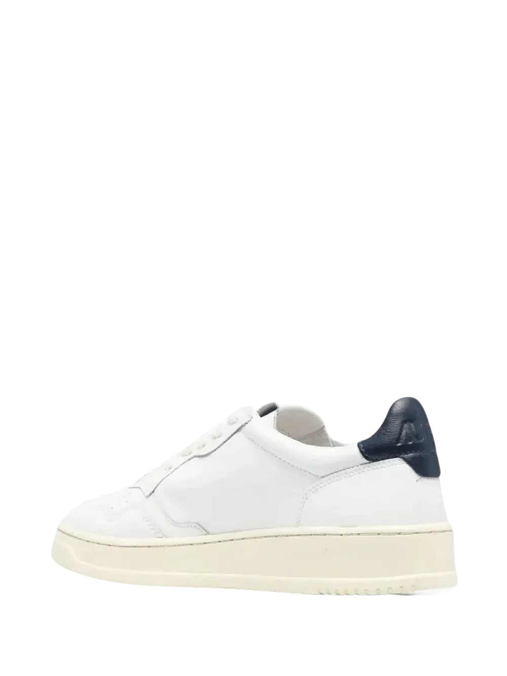 AUTRY - Baskets en Cuir Blanche et Bleu