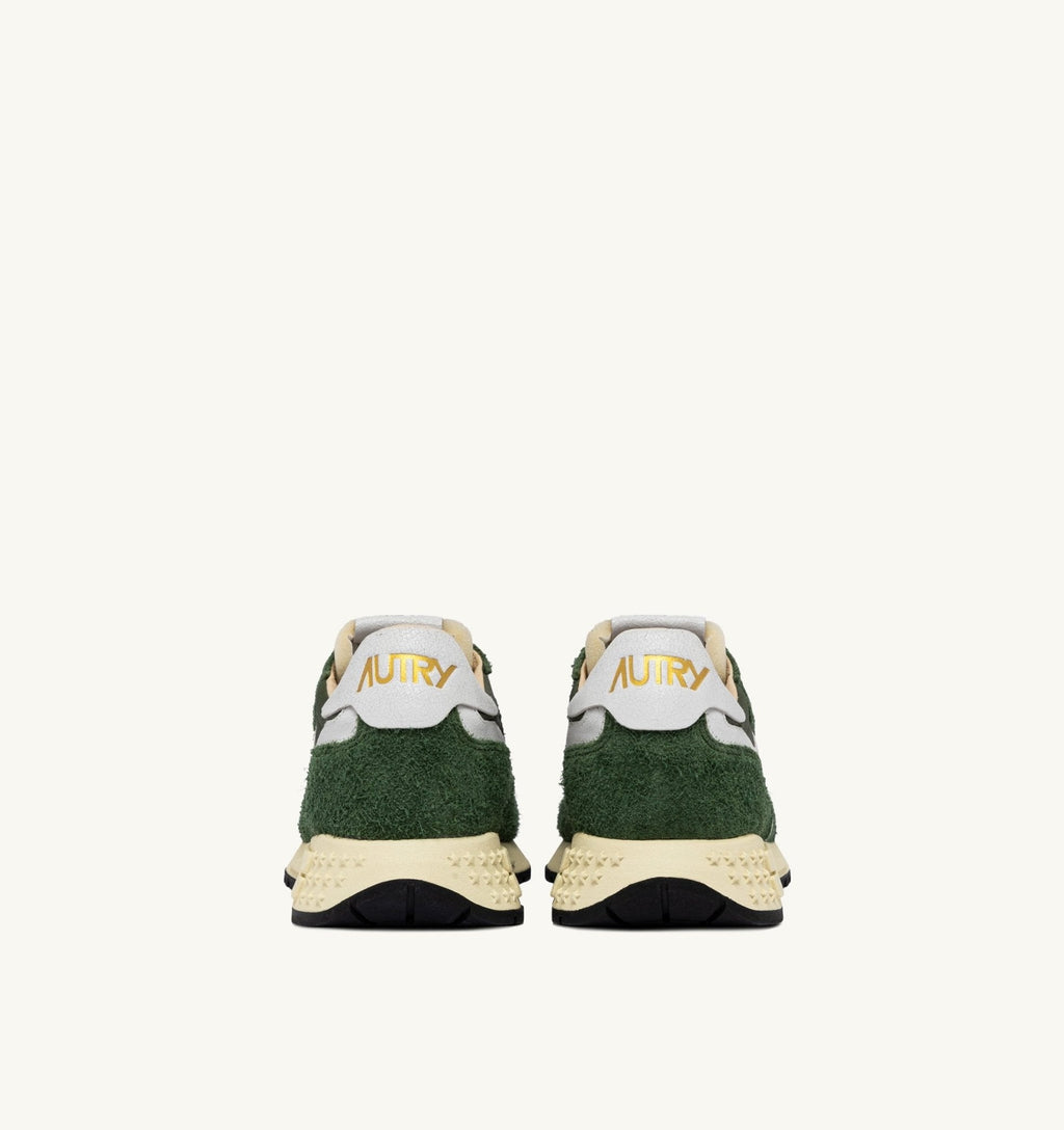 AUTRY - BASKETS REELWIND LOW EN NYLON ET DAIM VERT MILITARY