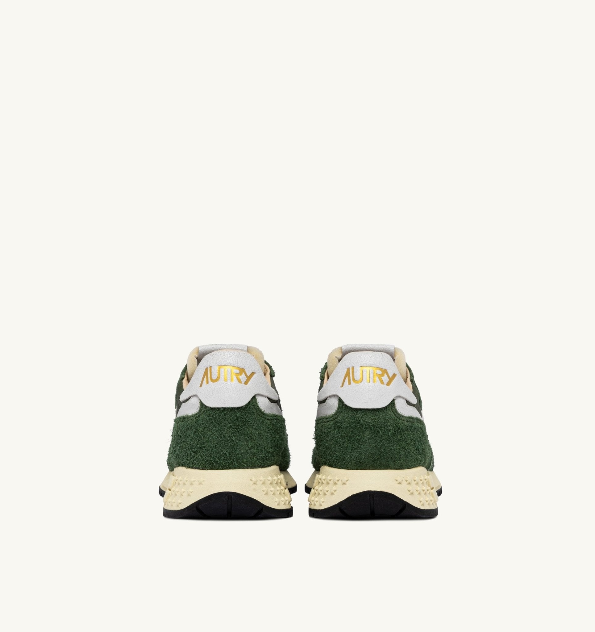 AUTRY - BASKETS REELWIND LOW EN NYLON ET DAIM VERT MILITARY