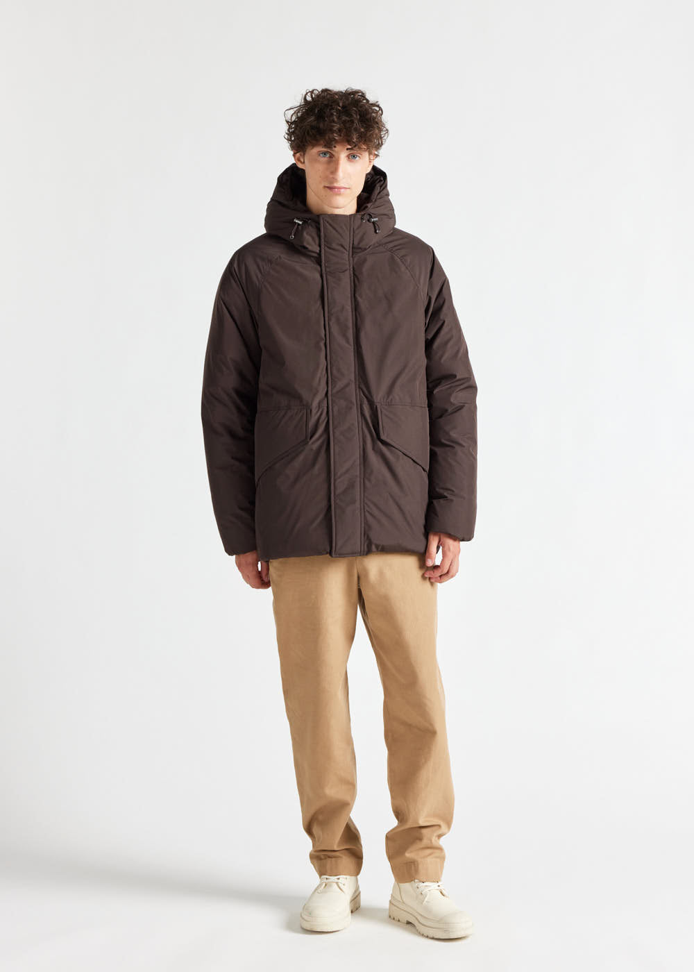 Parka courte homme Pyrenex Covert en duvet naturel Black