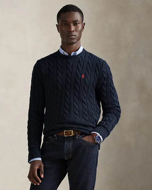 Pull en coton torsadé