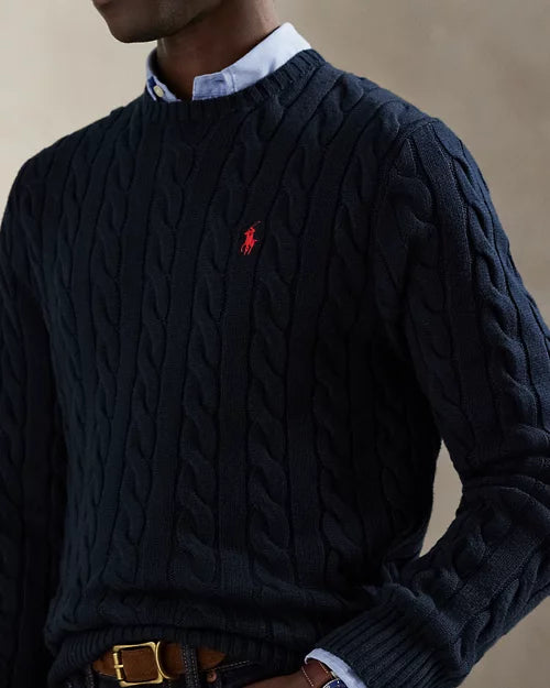 Pull en coton torsadé