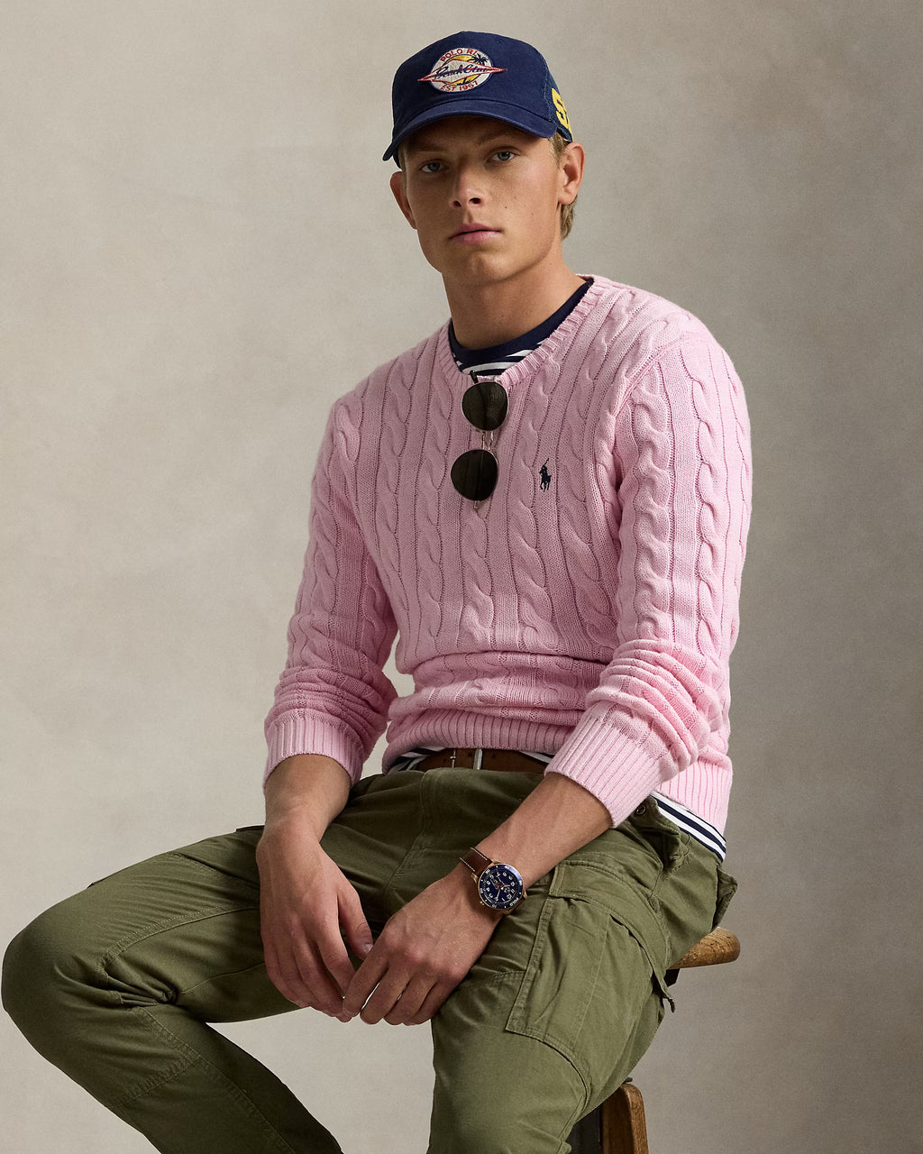 Pull en coton torsadé