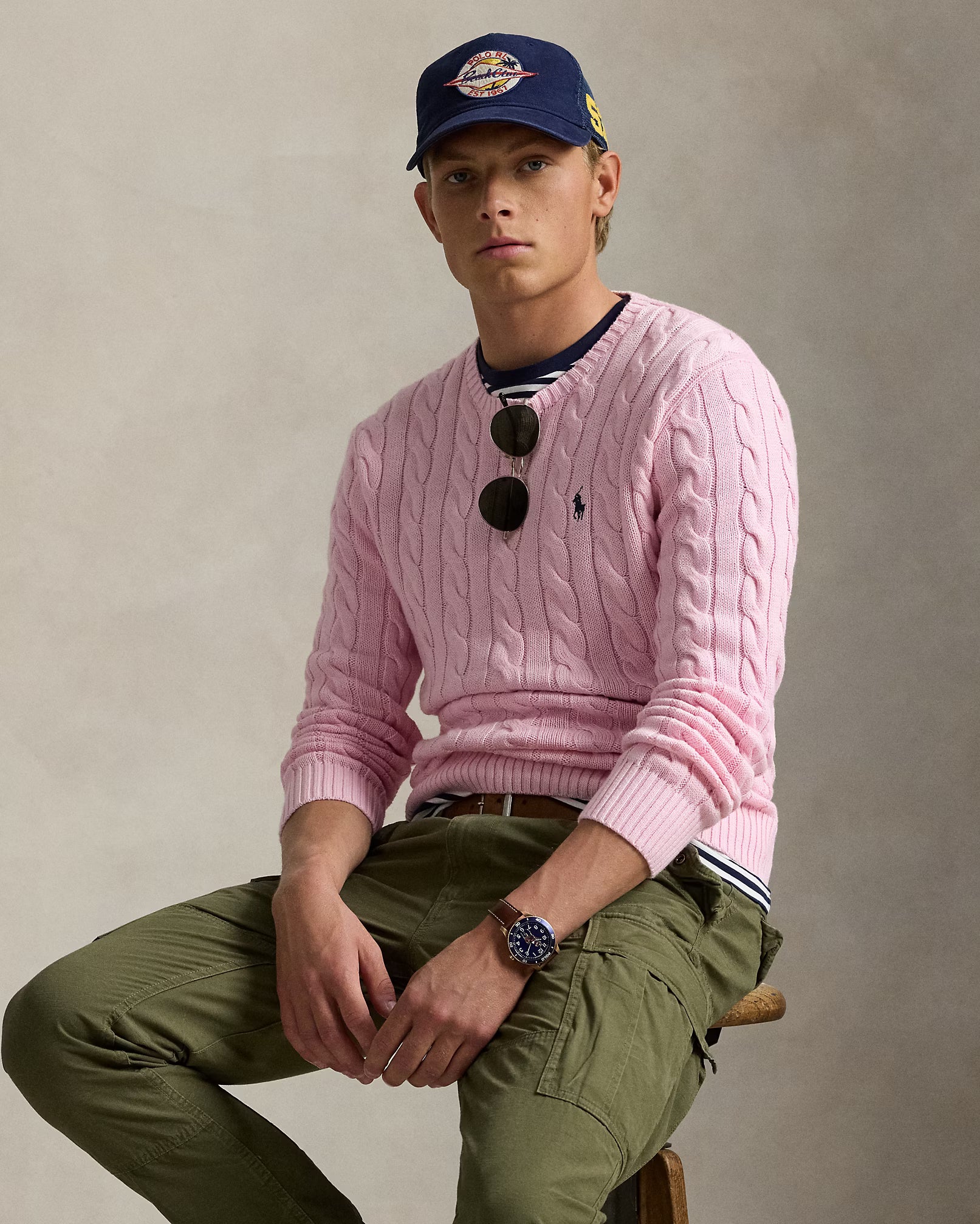 Pull en coton torsadé