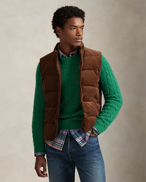 Le gilet Wynton en velours côtelé