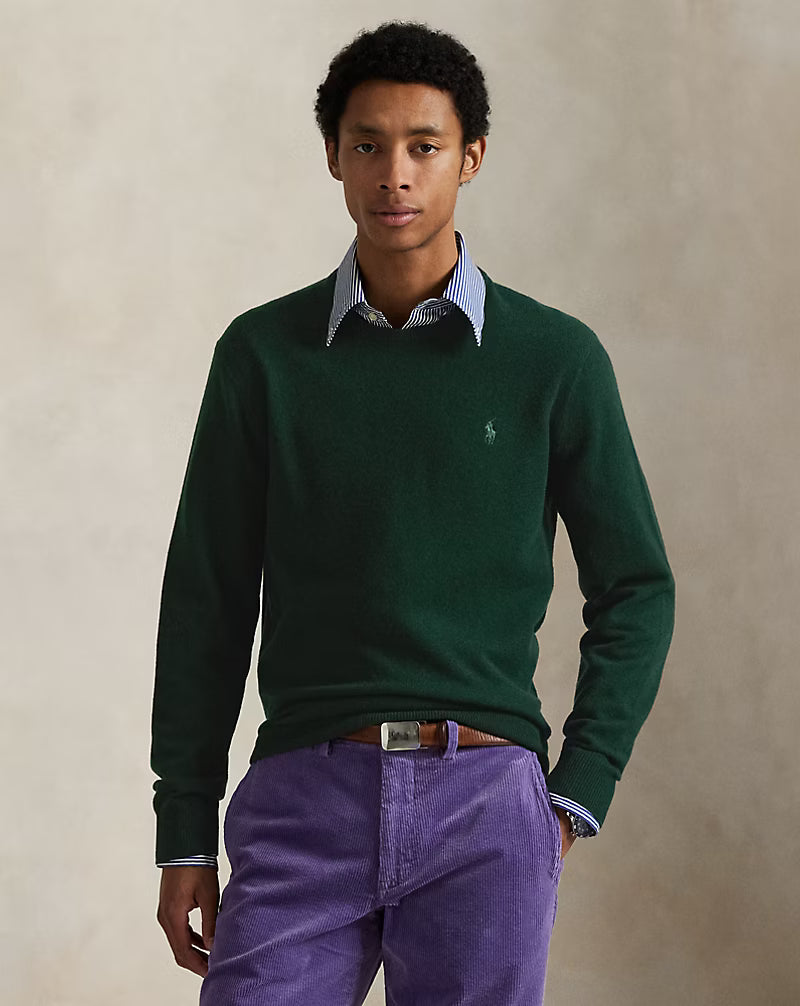 Pull col rond en laine