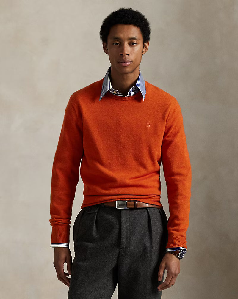 Pull col rond en laine