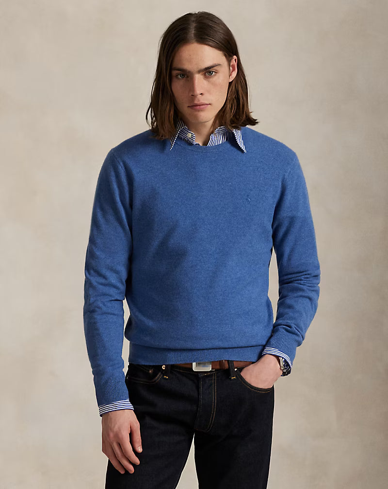 Pull col rond en laine